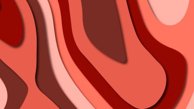 Kağıt Sanat karikatür soyut dalgalar. Kağıt arka plan bölmek. Modern origami tasarım şablonu. Kağıt arka plan kes. Soyut gerçekçi kağıt dekorasyon dokulu tasarımı için