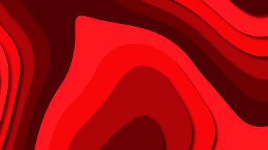 Kağıt Sanat karikatür soyut dalgalar. Kağıt arka plan bölmek. Modern origami tasarım şablonu. Kağıt arka plan kes. Soyut gerçekçi kağıt dekorasyon dokulu tasarımı için