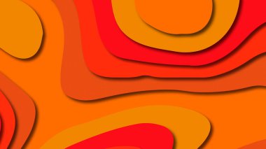 Kağıt Sanat karikatür soyut dalgalar. Kağıt arka plan bölmek. Modern origami tasarım şablonu. Kağıt arka plan kes. Soyut gerçekçi kağıt dekorasyon dokulu tasarımı için