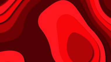 Kağıt Sanat karikatür soyut dalgalar. Kağıt arka plan bölmek. Modern origami tasarım şablonu. Kağıt arka plan kes. Soyut gerçekçi kağıt dekorasyon dokulu tasarımı için