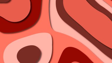 Kağıt Sanat karikatür soyut dalgalar. Kağıt arka plan bölmek. Modern origami tasarım şablonu. Kağıt arka plan kes. Soyut gerçekçi kağıt dekorasyon dokulu tasarımı için