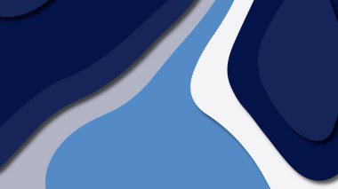 Kağıt Sanat karikatür soyut dalgalar. Kağıt arka plan bölmek. Modern origami tasarım şablonu. Kağıt arka plan kes. Soyut gerçekçi kağıt dekorasyon dokulu tasarımı için