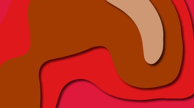 Kağıt Sanat karikatür soyut dalgalar. Kağıt arka plan bölmek. Modern origami tasarım şablonu. Kağıt arka plan kes. Soyut gerçekçi kağıt dekorasyon dokulu tasarımı için