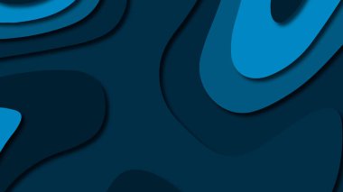 Kağıt Sanat karikatür soyut dalgalar. Kağıt arka plan bölmek. Modern origami tasarım şablonu. Kağıt arka plan kes. Soyut gerçekçi kağıt dekorasyon dokulu tasarımı için