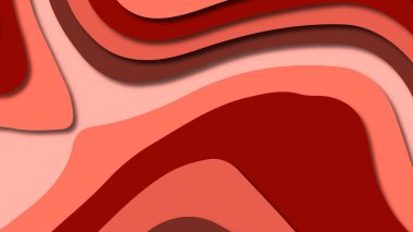 Kağıt Sanat karikatür soyut dalgalar. Kağıt arka plan bölmek. Modern origami tasarım şablonu. Kağıt arka plan kes. Soyut gerçekçi kağıt dekorasyon dokulu tasarımı için