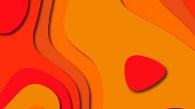 Kağıt Sanat karikatür soyut dalgalar. Kağıt arka plan bölmek. Modern origami tasarım şablonu. Kağıt arka plan kes. Soyut gerçekçi kağıt dekorasyon dokulu tasarımı için