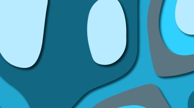 Kağıt Sanat karikatür soyut dalgalar. Kağıt arka plan bölmek. Modern origami tasarım şablonu. Kağıt arka plan kes. Soyut gerçekçi kağıt dekorasyon dokulu tasarımı için