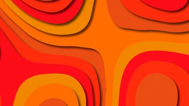 Kağıt Sanat karikatür soyut dalgalar. Kağıt arka plan bölmek. Modern origami tasarım şablonu. Kağıt arka plan kes. Soyut gerçekçi kağıt dekorasyon dokulu tasarımı için