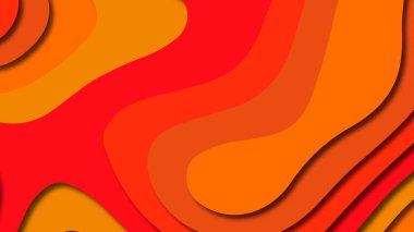 Kağıt Sanat karikatür soyut dalgalar. Kağıt arka plan bölmek. Modern origami tasarım şablonu. Kağıt arka plan kes. Soyut gerçekçi kağıt dekorasyon dokulu tasarımı için