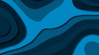 Kağıt Sanat karikatür soyut dalgalar. Kağıt arka plan bölmek. Modern origami tasarım şablonu. Kağıt arka plan kes. Soyut gerçekçi kağıt dekorasyon dokulu tasarımı için