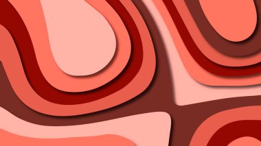 Kağıt Sanat karikatür soyut dalgalar. Kağıt arka plan bölmek. Modern origami tasarım şablonu. Kağıt arka plan kes. Soyut gerçekçi kağıt dekorasyon dokulu tasarımı için