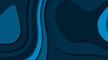 Kağıt Sanat karikatür soyut dalgalar. Kağıt arka plan bölmek. Modern origami tasarım şablonu. Kağıt arka plan kes. Soyut gerçekçi kağıt dekorasyon dokulu tasarımı için