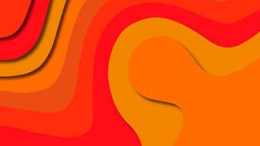 Kağıt Sanat karikatür soyut dalgalar. Kağıt arka plan bölmek. Modern origami tasarım şablonu. Kağıt arka plan kes. Soyut gerçekçi kağıt dekorasyon dokulu tasarımı için