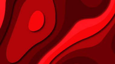 Kağıt Sanat karikatür soyut dalgalar. Kağıt arka plan bölmek. Modern origami tasarım şablonu. Kağıt arka plan kes. Soyut gerçekçi kağıt dekorasyon dokulu tasarımı için