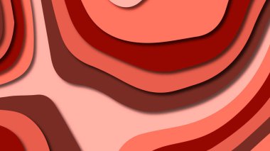 Kağıt Sanat karikatür soyut dalgalar. Kağıt arka plan bölmek. Modern origami tasarım şablonu. Kağıt arka plan kes. Soyut gerçekçi kağıt dekorasyon dokulu tasarımı için