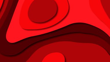 Kağıt Sanat karikatür soyut dalgalar. Kağıt arka plan bölmek. Modern origami tasarım şablonu. Kağıt arka plan kes. Soyut gerçekçi kağıt dekorasyon dokulu tasarımı için