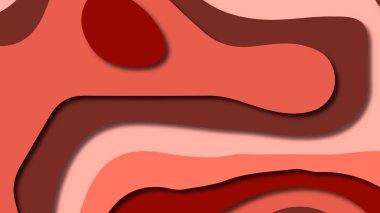 Kağıt Sanat karikatür soyut dalgalar. Kağıt arka plan bölmek. Modern origami tasarım şablonu. Kağıt arka plan kes. Soyut gerçekçi kağıt dekorasyon dokulu tasarımı için