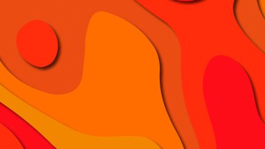 Kağıt Sanat karikatür soyut dalgalar. Kağıt arka plan bölmek. Modern origami tasarım şablonu. Kağıt arka plan kes. Soyut gerçekçi kağıt dekorasyon dokulu tasarımı için