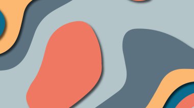 Kağıt Sanat karikatür soyut dalgalar. Kağıt arka plan bölmek. Modern origami tasarım şablonu. Kağıt arka plan kes. Soyut gerçekçi kağıt dekorasyon dokulu tasarımı için