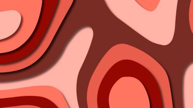 Kağıt Sanat karikatür soyut dalgalar. Kağıt arka plan bölmek. Modern origami tasarım şablonu. Kağıt arka plan kes. Soyut gerçekçi kağıt dekorasyon dokulu tasarımı için