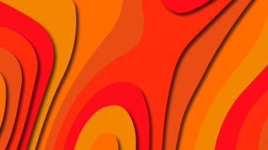 Kağıt Sanat karikatür soyut dalgalar. Kağıt arka plan bölmek. Modern origami tasarım şablonu. Kağıt arka plan kes. Soyut gerçekçi kağıt dekorasyon dokulu tasarımı için