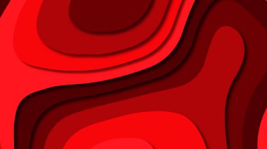 Kağıt Sanat karikatür soyut dalgalar. Kağıt arka plan bölmek. Modern origami tasarım şablonu. Kağıt arka plan kes. Soyut gerçekçi kağıt dekorasyon dokulu tasarımı için