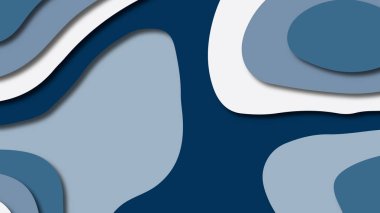 Kağıt Sanat karikatür soyut dalgalar. Kağıt arka plan bölmek. Modern origami tasarım şablonu. Kağıt arka plan kes. Soyut gerçekçi kağıt dekorasyon dokulu tasarımı için