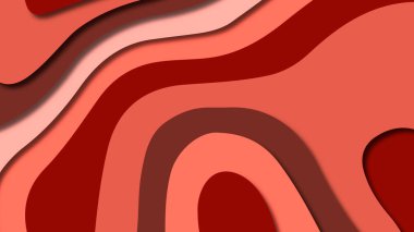 Kağıt Sanat karikatür soyut dalgalar. Kağıt arka plan bölmek. Modern origami tasarım şablonu. Kağıt arka plan kes. Soyut gerçekçi kağıt dekorasyon dokulu tasarımı için