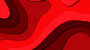 Kağıt Sanat karikatür soyut dalgalar. Kağıt arka plan bölmek. Modern origami tasarım şablonu. Kağıt arka plan kes. Soyut gerçekçi kağıt dekorasyon dokulu tasarımı için