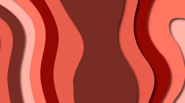 Kağıt Sanat karikatür soyut dalgalar. Kağıt arka plan bölmek. Modern origami tasarım şablonu. Kağıt arka plan kes. Soyut gerçekçi kağıt dekorasyon dokulu tasarımı için