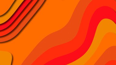 Kağıt Sanat karikatür soyut dalgalar. Kağıt arka plan bölmek. Modern origami tasarım şablonu. Kağıt arka plan kes. Soyut gerçekçi kağıt dekorasyon dokulu tasarımı için