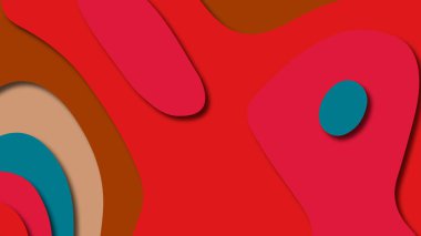 Kağıt Sanat karikatür soyut dalgalar. Kağıt arka plan bölmek. Modern origami tasarım şablonu. Kağıt arka plan kes. Soyut gerçekçi kağıt dekorasyon dokulu tasarımı için