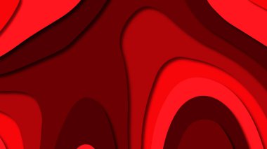 Kağıt Sanat karikatür soyut dalgalar. Kağıt arka plan bölmek. Modern origami tasarım şablonu. Kağıt arka plan kes. Soyut gerçekçi kağıt dekorasyon dokulu tasarımı için