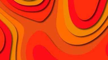 Kağıt Sanat karikatür soyut dalgalar. Kağıt arka plan bölmek. Modern origami tasarım şablonu. Kağıt arka plan kes. Soyut gerçekçi kağıt dekorasyon dokulu tasarımı için