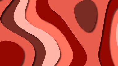 Kağıt Sanat karikatür soyut dalgalar. Kağıt arka plan bölmek. Modern origami tasarım şablonu. Kağıt arka plan kes. Soyut gerçekçi kağıt dekorasyon dokulu tasarımı için