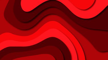 Kağıt Sanat karikatür soyut dalgalar. Kağıt arka plan bölmek. Modern origami tasarım şablonu. Kağıt arka plan kes. Soyut gerçekçi kağıt dekorasyon dokulu tasarımı için