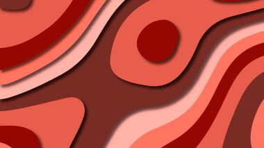 Kağıt Sanat karikatür soyut dalgalar. Kağıt arka plan bölmek. Modern origami tasarım şablonu. Kağıt arka plan kes. Soyut gerçekçi kağıt dekorasyon dokulu tasarımı için