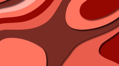 Kağıt Sanat karikatür soyut dalgalar. Kağıt arka plan bölmek. Modern origami tasarım şablonu. Kağıt arka plan kes. Soyut gerçekçi kağıt dekorasyon dokulu tasarımı için