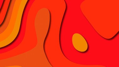 Kağıt Sanat karikatür soyut dalgalar. Kağıt arka plan bölmek. Modern origami tasarım şablonu. Kağıt arka plan kes. Soyut gerçekçi kağıt dekorasyon dokulu tasarımı için