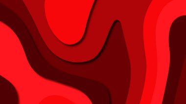 Kağıt Sanat karikatür soyut dalgalar. Kağıt arka plan bölmek. Modern origami tasarım şablonu. Kağıt arka plan kes. Soyut gerçekçi kağıt dekorasyon dokulu tasarımı için