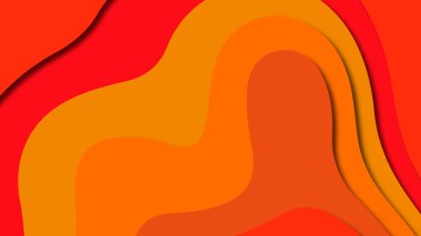 Kağıt Sanat karikatür soyut dalgalar. Kağıt arka plan bölmek. Modern origami tasarım şablonu. Kağıt arka plan kes. Soyut gerçekçi kağıt dekorasyon dokulu tasarımı için