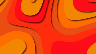 Kağıt Sanat karikatür soyut dalgalar. Kağıt arka plan bölmek. Modern origami tasarım şablonu. Kağıt arka plan kes. Soyut gerçekçi kağıt dekorasyon dokulu tasarımı için