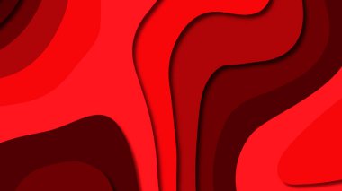 Kağıt Sanat karikatür soyut dalgalar. Kağıt arka plan bölmek. Modern origami tasarım şablonu. Kağıt arka plan kes. Soyut gerçekçi kağıt dekorasyon dokulu tasarımı için