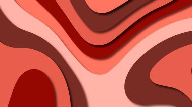 Kağıt Sanat karikatür soyut dalgalar. Kağıt arka plan bölmek. Modern origami tasarım şablonu. Kağıt arka plan kes. Soyut gerçekçi kağıt dekorasyon dokulu tasarımı için