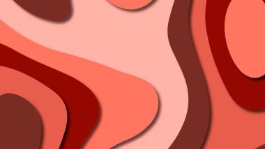 Kağıt Sanat karikatür soyut dalgalar. Kağıt arka plan bölmek. Modern origami tasarım şablonu. Kağıt arka plan kes. Soyut gerçekçi kağıt dekorasyon dokulu tasarımı için