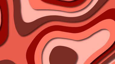 Kağıt Sanat karikatür soyut dalgalar. Kağıt arka plan bölmek. Modern origami tasarım şablonu. Kağıt arka plan kes. Soyut gerçekçi kağıt dekorasyon dokulu tasarımı için