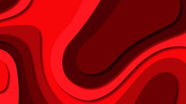 Kağıt Sanat karikatür soyut dalgalar. Kağıt arka plan bölmek. Modern origami tasarım şablonu. Kağıt arka plan kes. Soyut gerçekçi kağıt dekorasyon dokulu tasarımı için