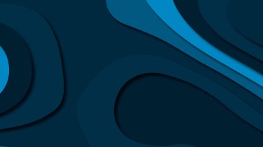 Kağıt Sanat karikatür soyut dalgalar. Kağıt arka plan bölmek. Modern origami tasarım şablonu. Kağıt arka plan kes. Soyut gerçekçi kağıt dekorasyon dokulu tasarımı için