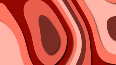 Kağıt Sanat karikatür soyut dalgalar. Kağıt arka plan bölmek. Modern origami tasarım şablonu. Kağıt arka plan kes. Soyut gerçekçi kağıt dekorasyon dokulu tasarımı için