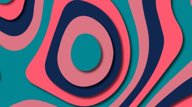 Kağıt Sanat karikatür soyut dalgalar. Kağıt arka plan bölmek. Modern origami tasarım şablonu. Kağıt arka plan kes. Soyut gerçekçi kağıt dekorasyon dokulu tasarımı için